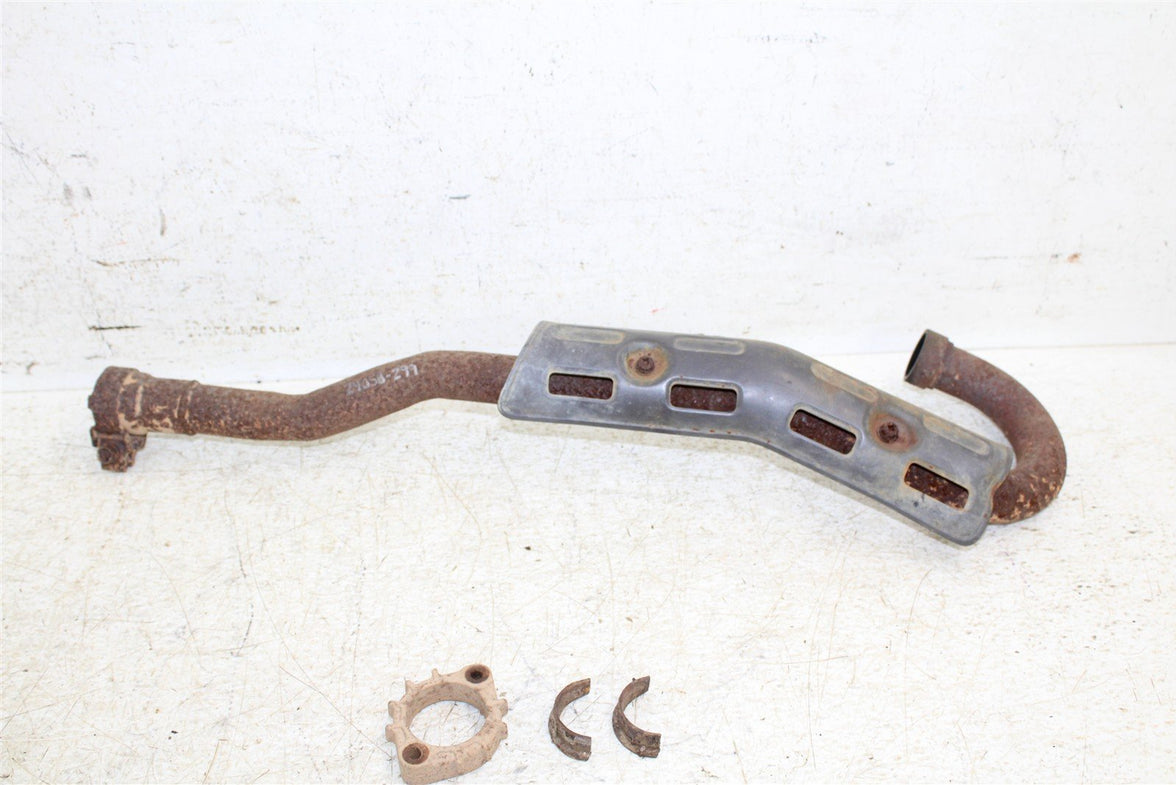 1998 Kawasaki Bayou 220 Exhaust Head Pipe Silencer Muffler 24058