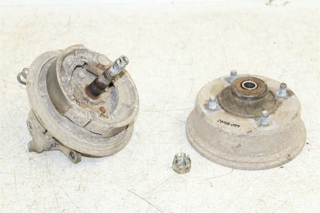 1998 Kawasaki Bayou 220 Front Right Brake Drum Backing Plate Panel Hub 24058