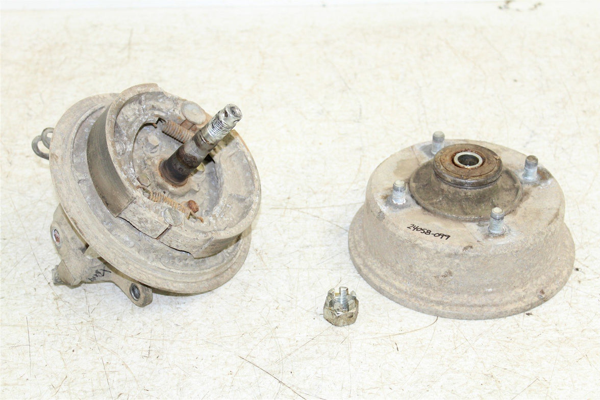 1998 Kawasaki Bayou 220 Front Right Brake Drum Backing Plate Panel Hub 24058