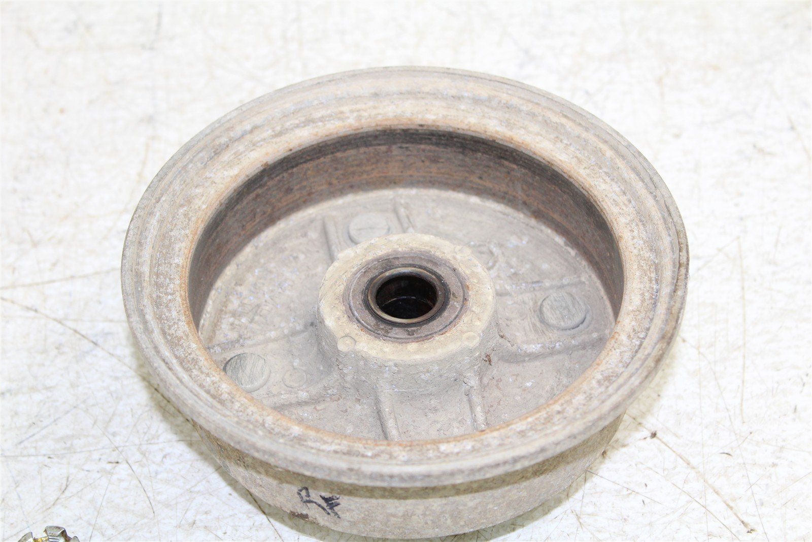1998 Kawasaki Bayou 220 Front Right Brake Drum Backing Plate Panel Hub 24058