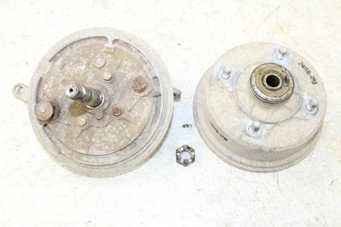 1998 Kawasaki Bayou 220 Front Left Brake Drum Backing Plate Panel Hub 24058