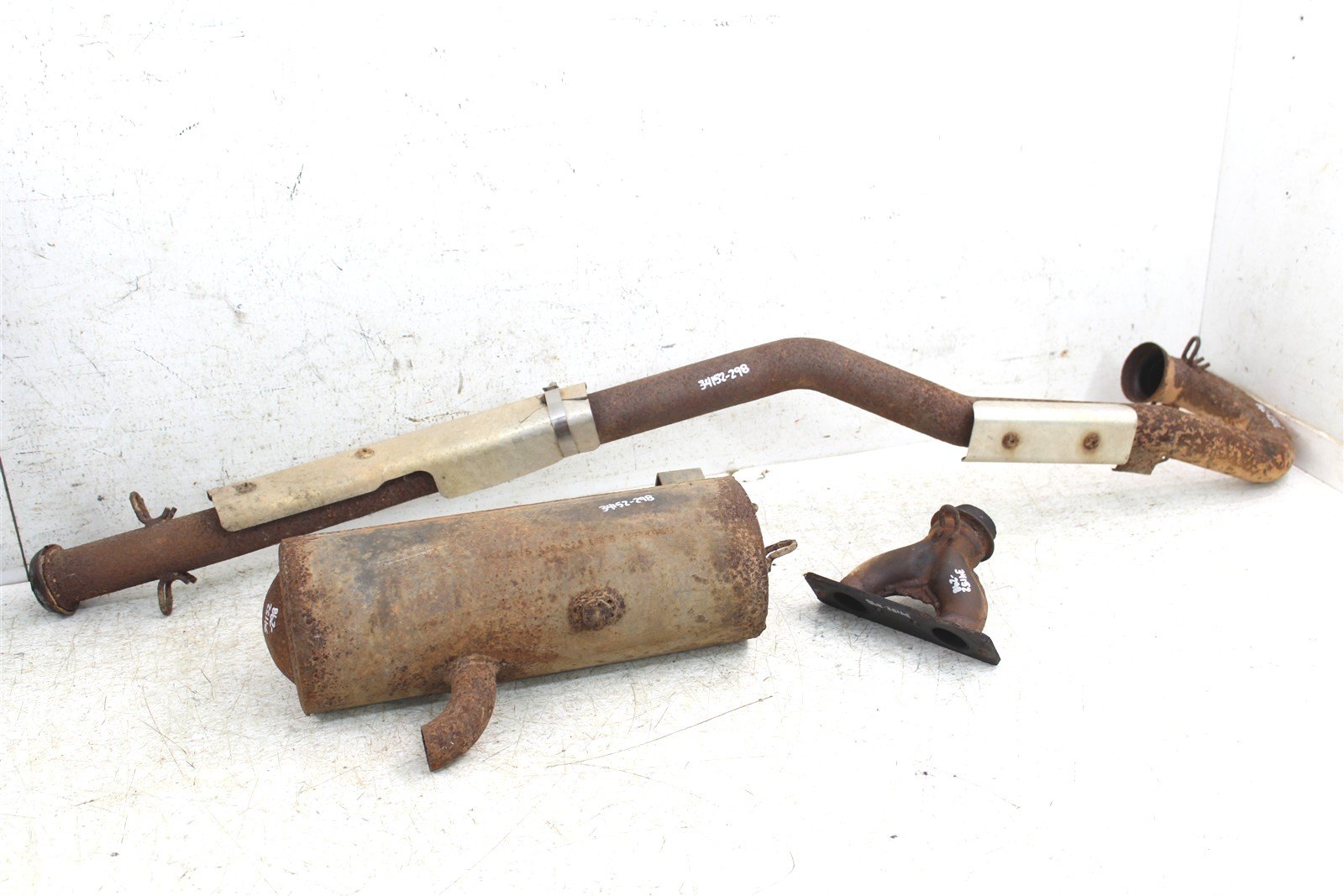 2002 Polaris Sportsman 700 4x4 Exhaust Head Pipe Silencer Muffler 34152