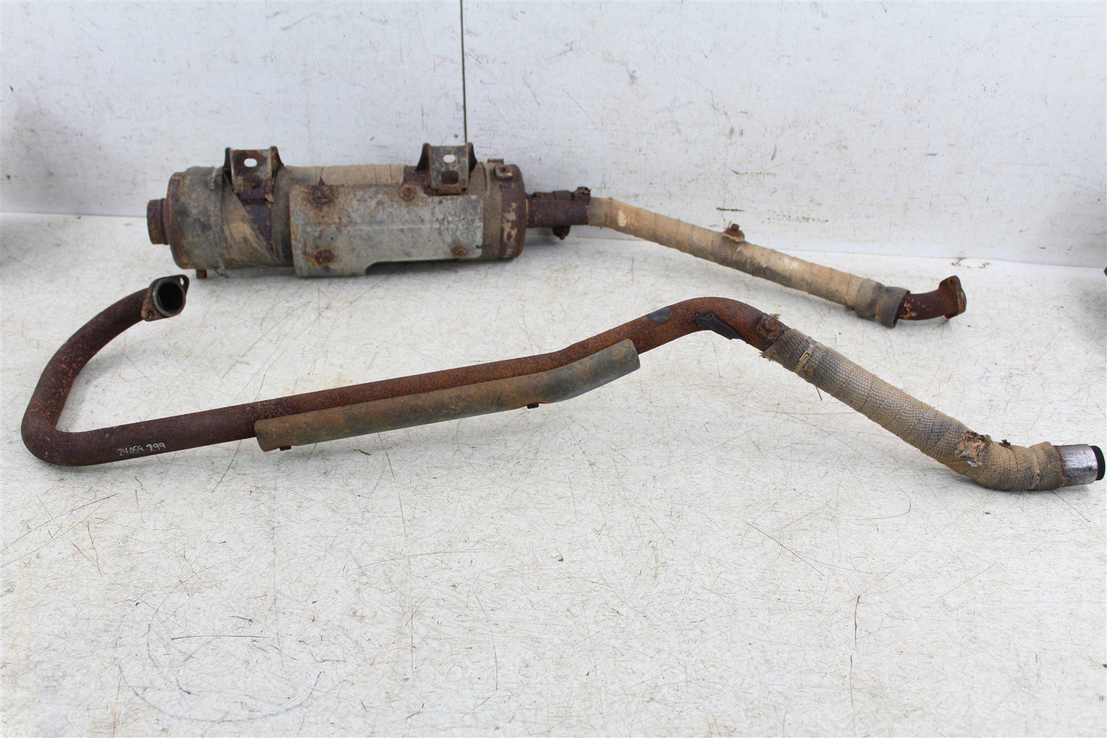 2005 Kawasaki Brute Force 750 4x4 Exhaust Head Pipe Silencer Muffler 24059