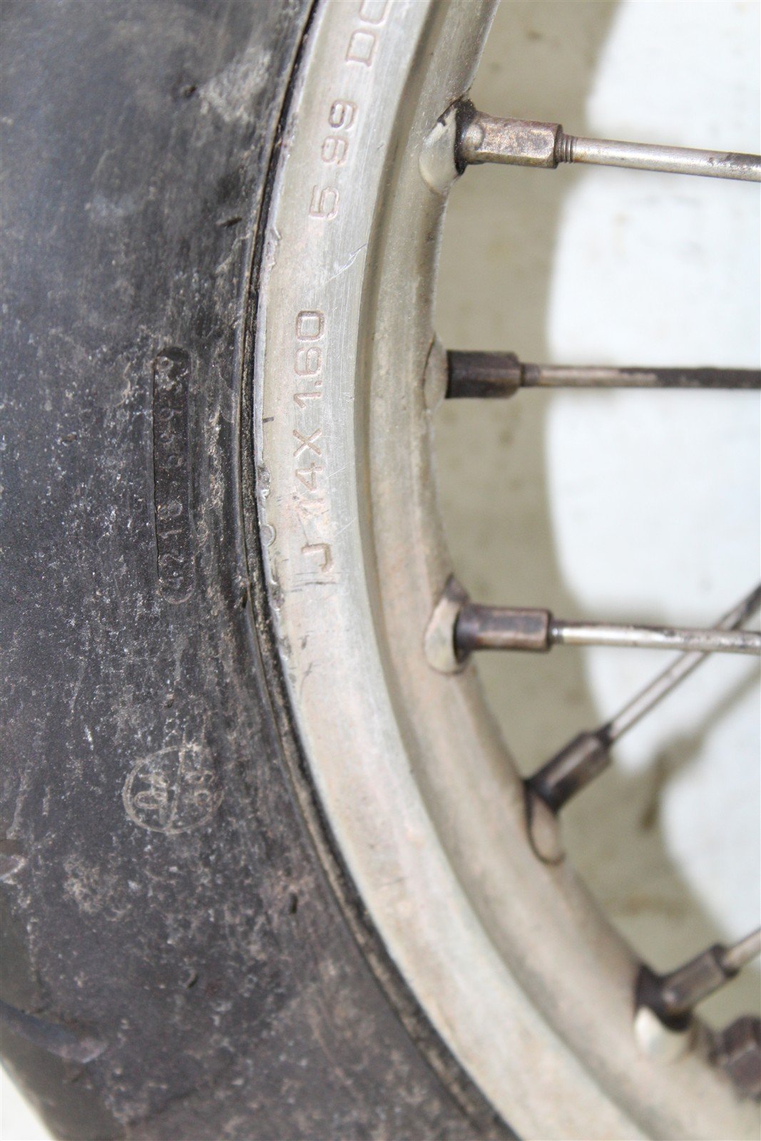 2000 Kawasaki KX 80 Rear Wheel Rim Hub 27038