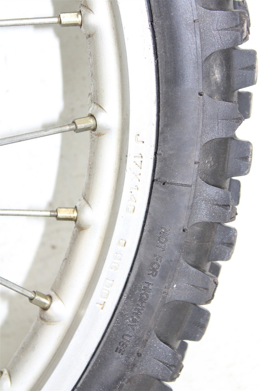 2000 Kawasaki KX 80 Front Wheel Rim Hub w/ Brake Rotor 27038