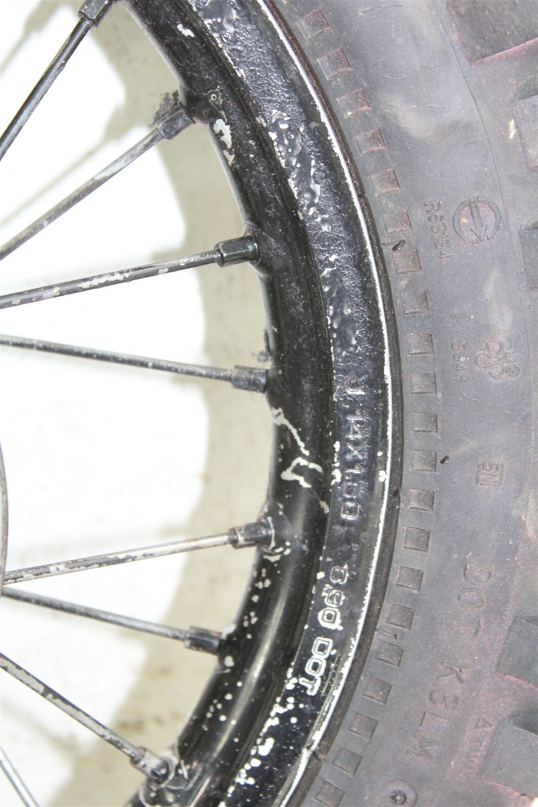 2000 Kawasaki KX 80 Rear Wheel Rim Hub 27038
