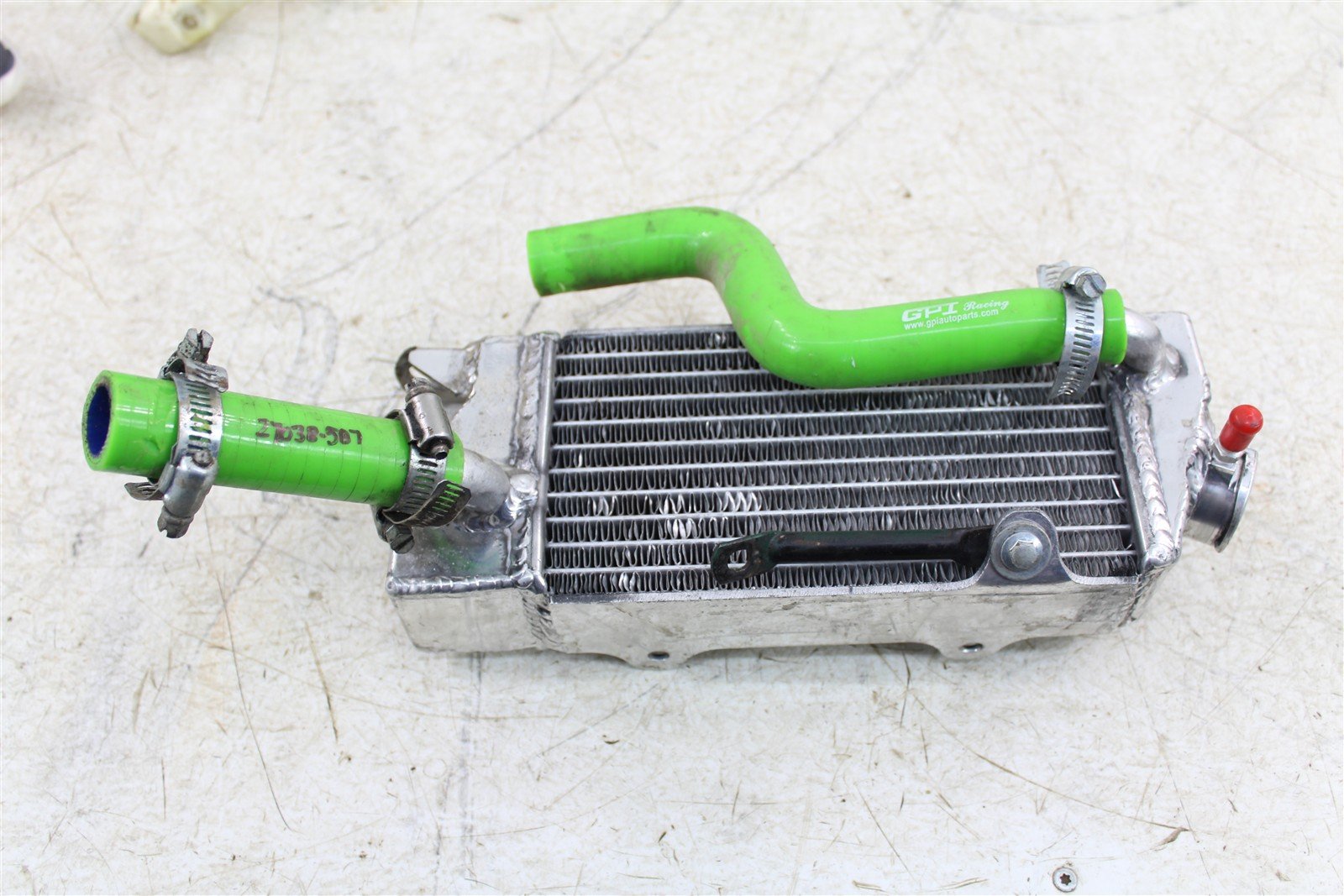 2000 Kawasaki KX 80 Oversized Right Side Radiator w/ Hoses 27038