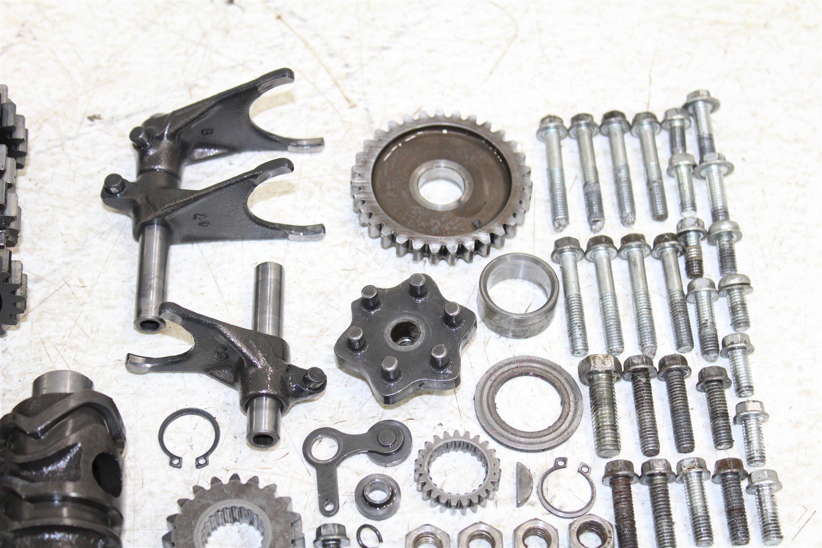 2000 Kawasaki KX 80 Transmission Gears Shaft Shift Drum 27038