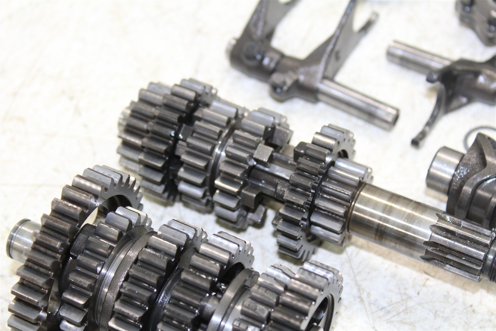 2000 Kawasaki KX 80 Transmission Gears Shaft Shift Drum 27038
