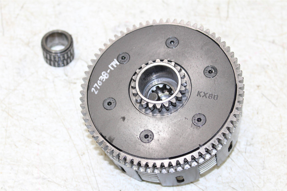 2000 Kawasaki KX 80 Clutch Basket Inner Hub Pressure Plate 27038
