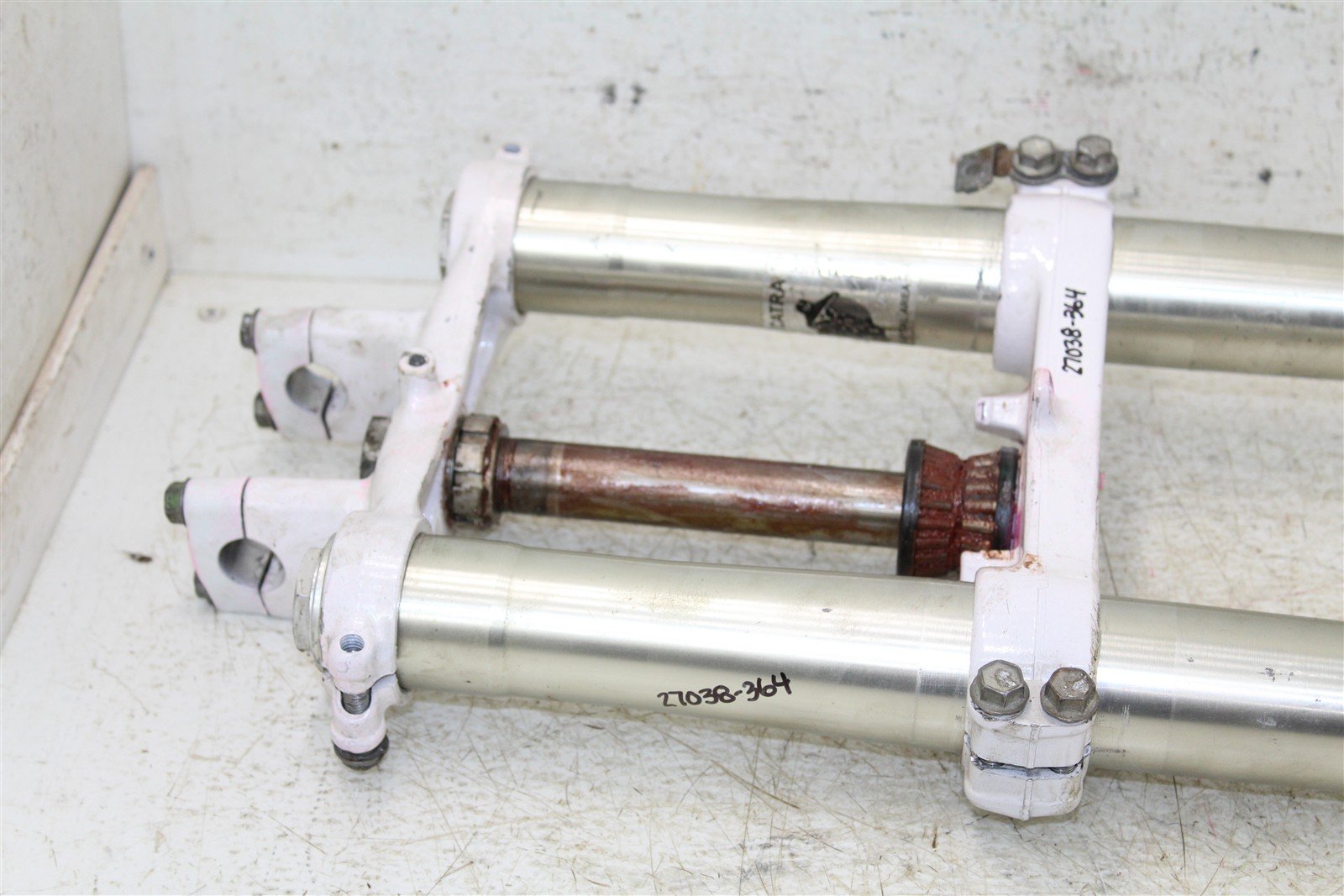 2000 Kawasaki KX 80 Fork Tubes Front Suspension Triple Clamps 27038
