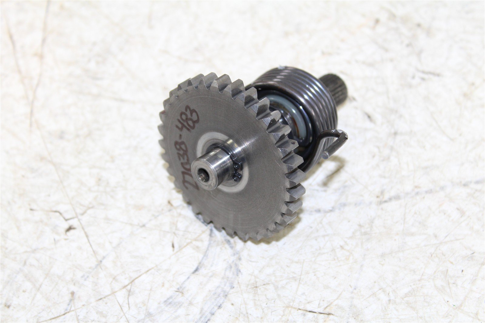 2000 Kawasaki KX 80 Kick Start Shaft Spring Kicker Gear 27038