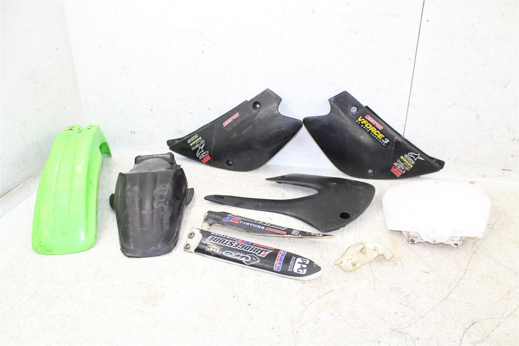 2000 Kawasaki KX 80 Fender Set Rear Front Number Plates 27038