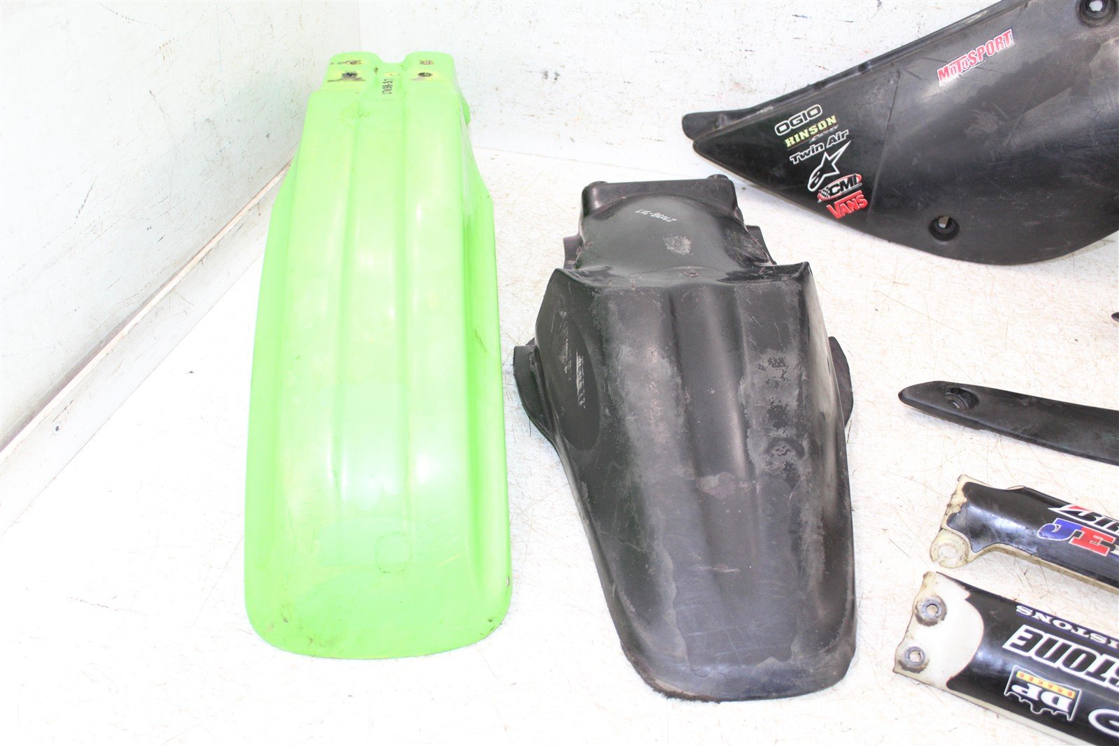 2000 Kawasaki KX 80 Fender Set Rear Front Number Plates 27038