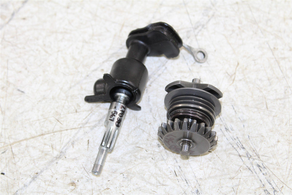 2000 Kawasaki KX 80 Power Valve Governor Shaft Arm w/ Gear 27038