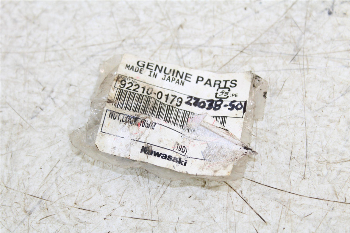 NOS Genuine Kawasaki 16mm Lock Nut 92210-0179 NEW 27038