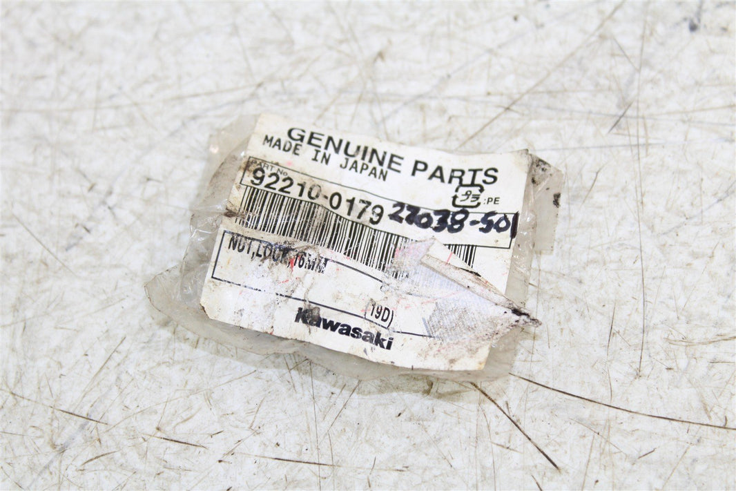 NOS Genuine Kawasaki 16mm Lock Nut 92210-0179 NEW 27038