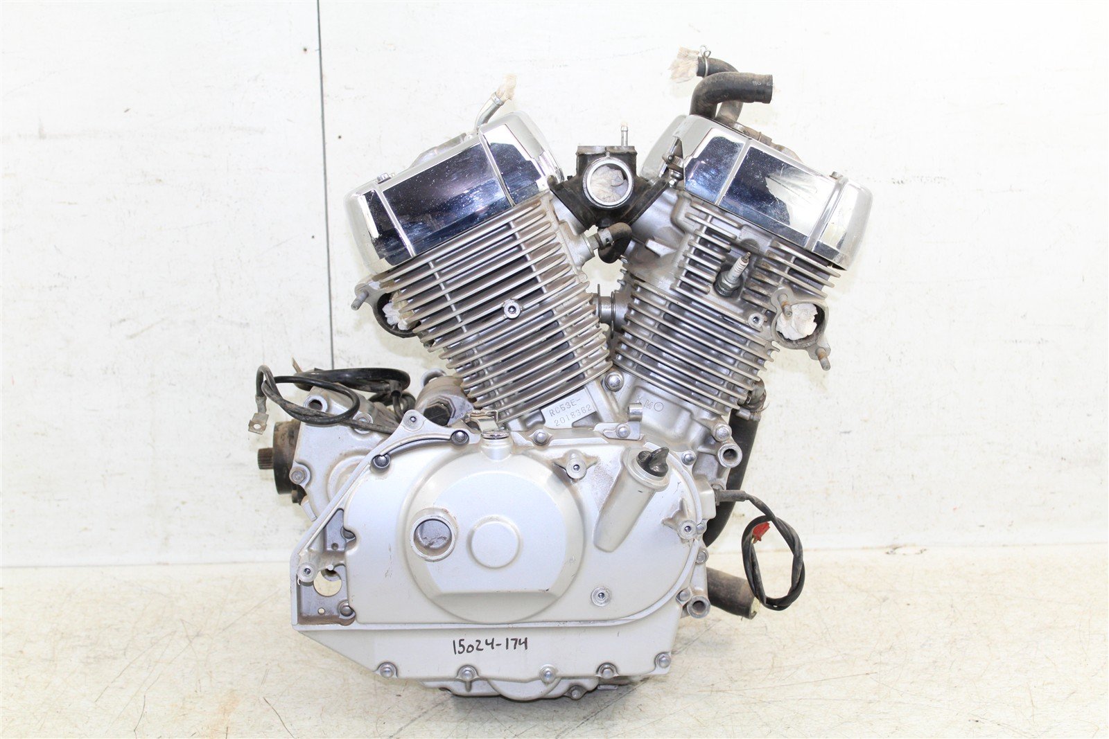 2008 Honda Shadow 750 Spirit Running Engine Motor Cases Cylinder Head 15024