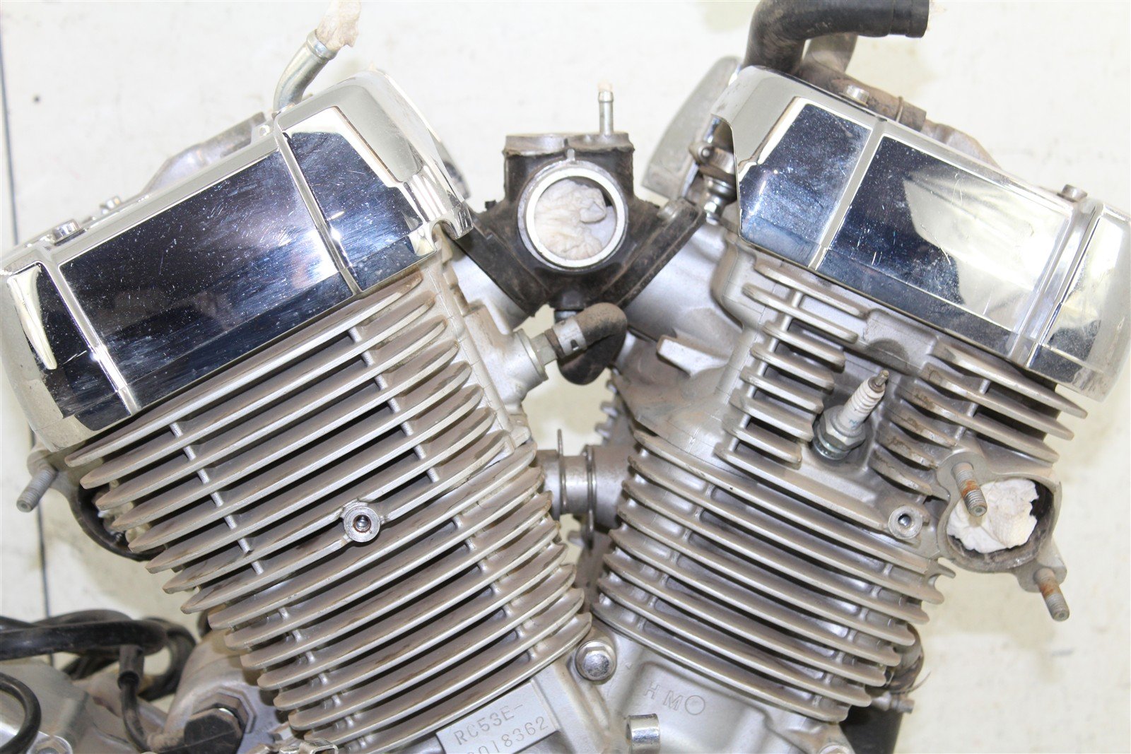 2008 Honda Shadow 750 Spirit Running Engine Motor Cases Cylinder Head 15024