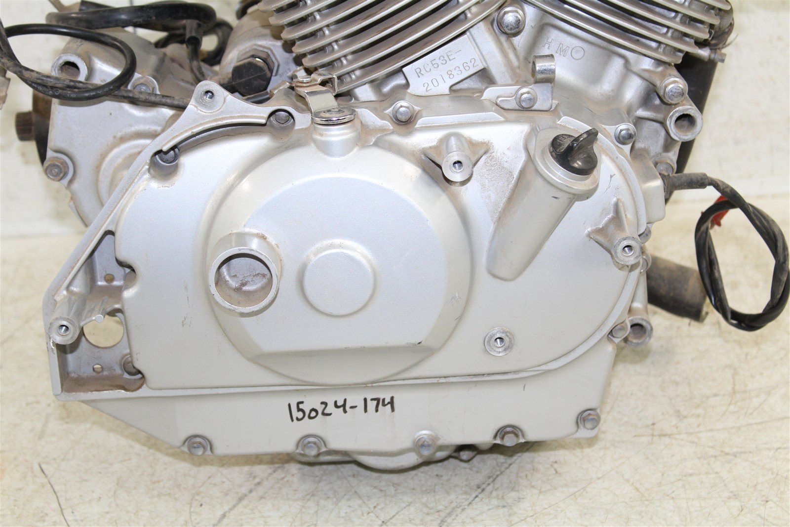 2008 Honda Shadow 750 Spirit Running Engine Motor Cases Cylinder Head 15024