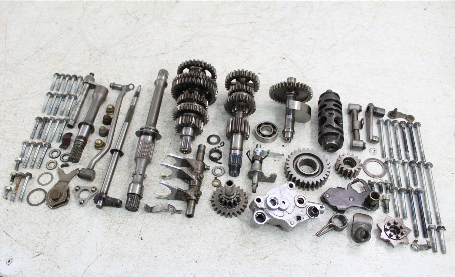 2004 Honda Rancher 350 ES Transmission Gears Shift Shaft Forks Drum 11110