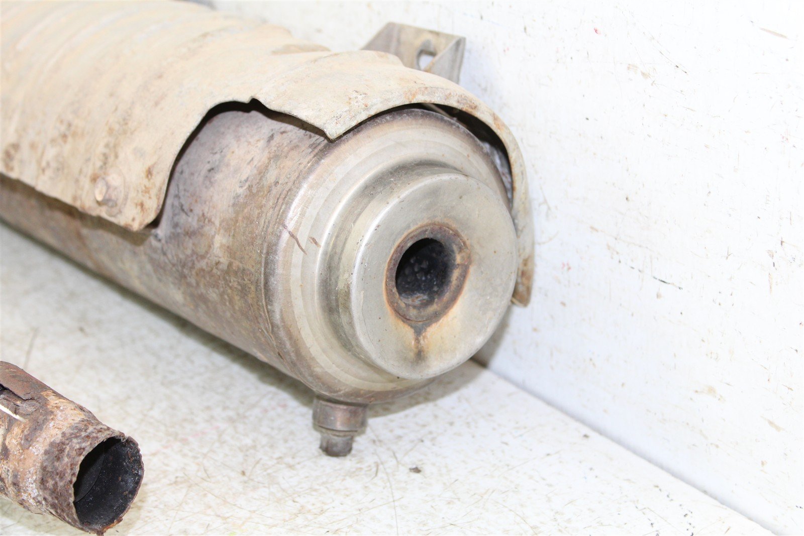 2004 Honda Rancher 350 ES Exhaust Head Pipe Silencer Muffler 11110