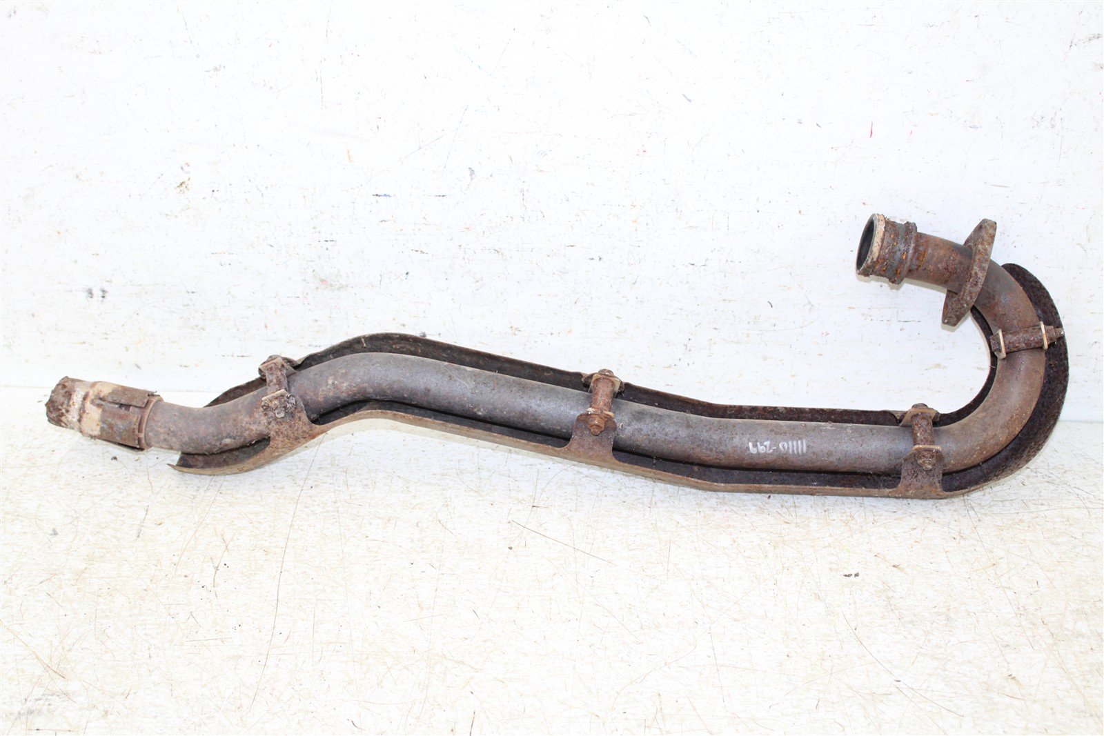 2004 Honda Rancher 350 ES Exhaust Head Pipe Silencer Muffler 11110