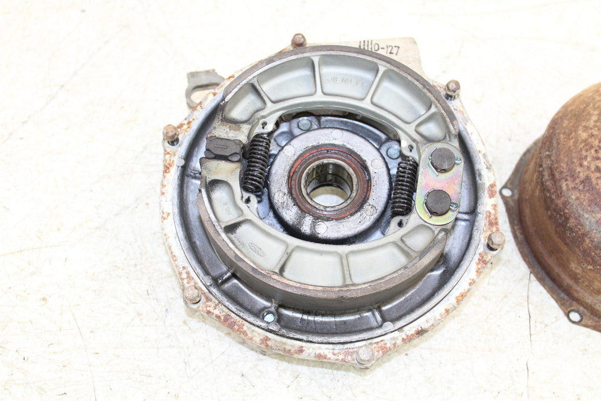 2004 Honda Rancher 350 ES Rear Brake Drum Backing Plate Panel w/ Cover 11110