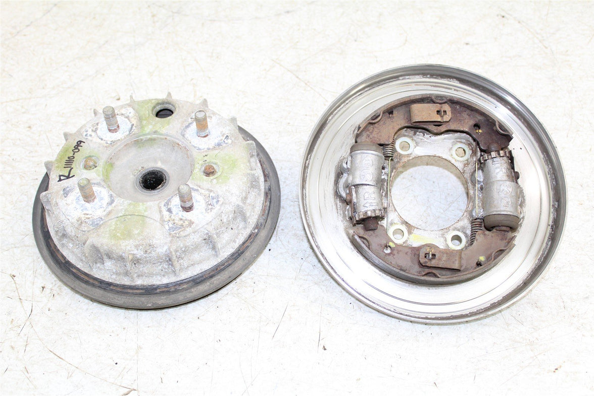 2004 Honda Rancher 350 ES Front Right Brake Drum Backing Plate Panel Hub 11110