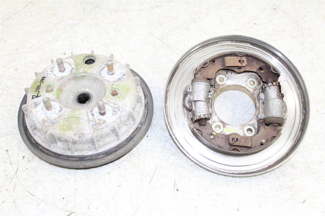 2004 Honda Rancher 350 ES Front Right Brake Drum Backing Plate Panel Hub 11110