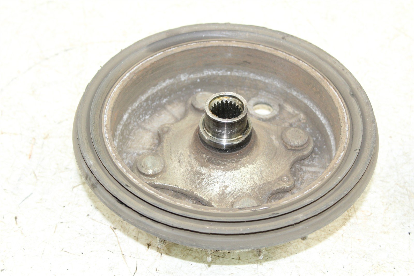 2004 Honda Rancher 350 ES Front Right Brake Drum Backing Plate Panel Hub 11110