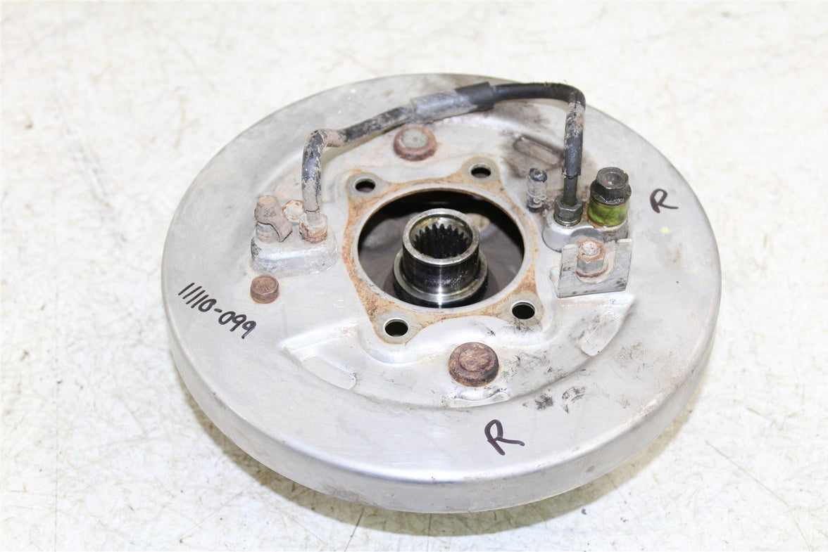 2004 Honda Rancher 350 ES Front Right Brake Drum Backing Plate Panel Hub 11110