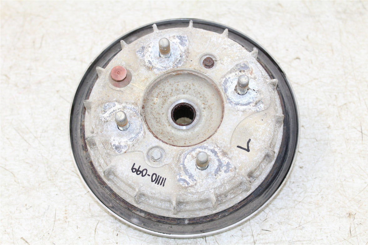 2004 Honda Rancher 350 ES Front Left Brake Drum Backing Plate Panel Hub 11110