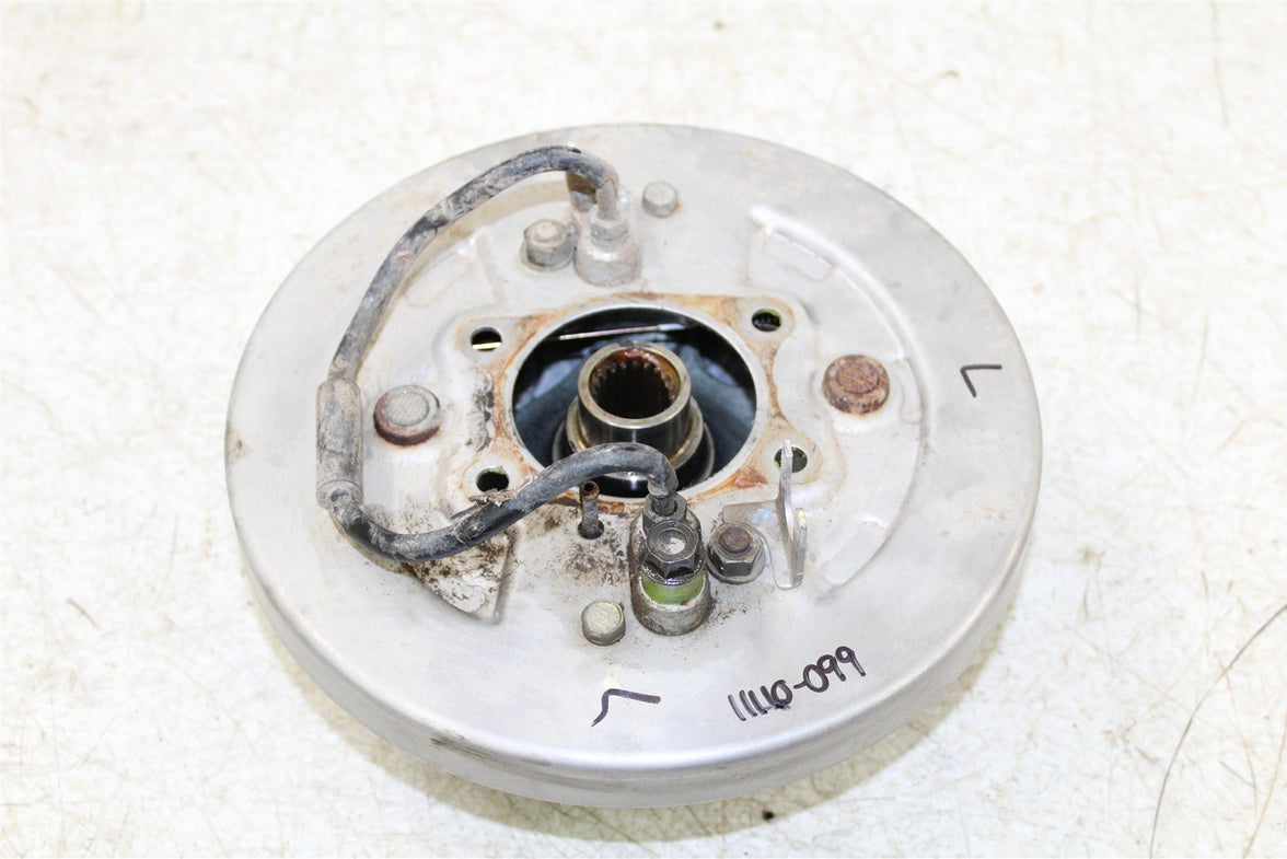 2004 Honda Rancher 350 ES Front Left Brake Drum Backing Plate Panel Hub 11110