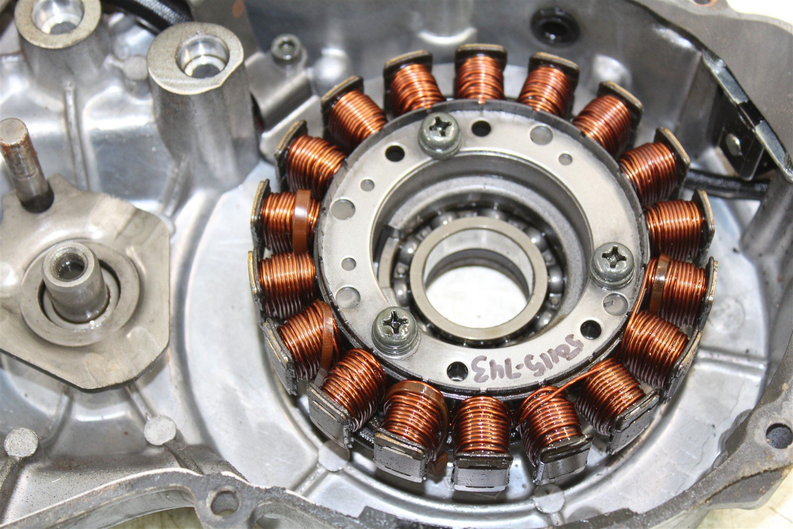 2002 Yamaha Big Bear 400 4x4 Stator Magneto Generator Coil w/ Cover 50115