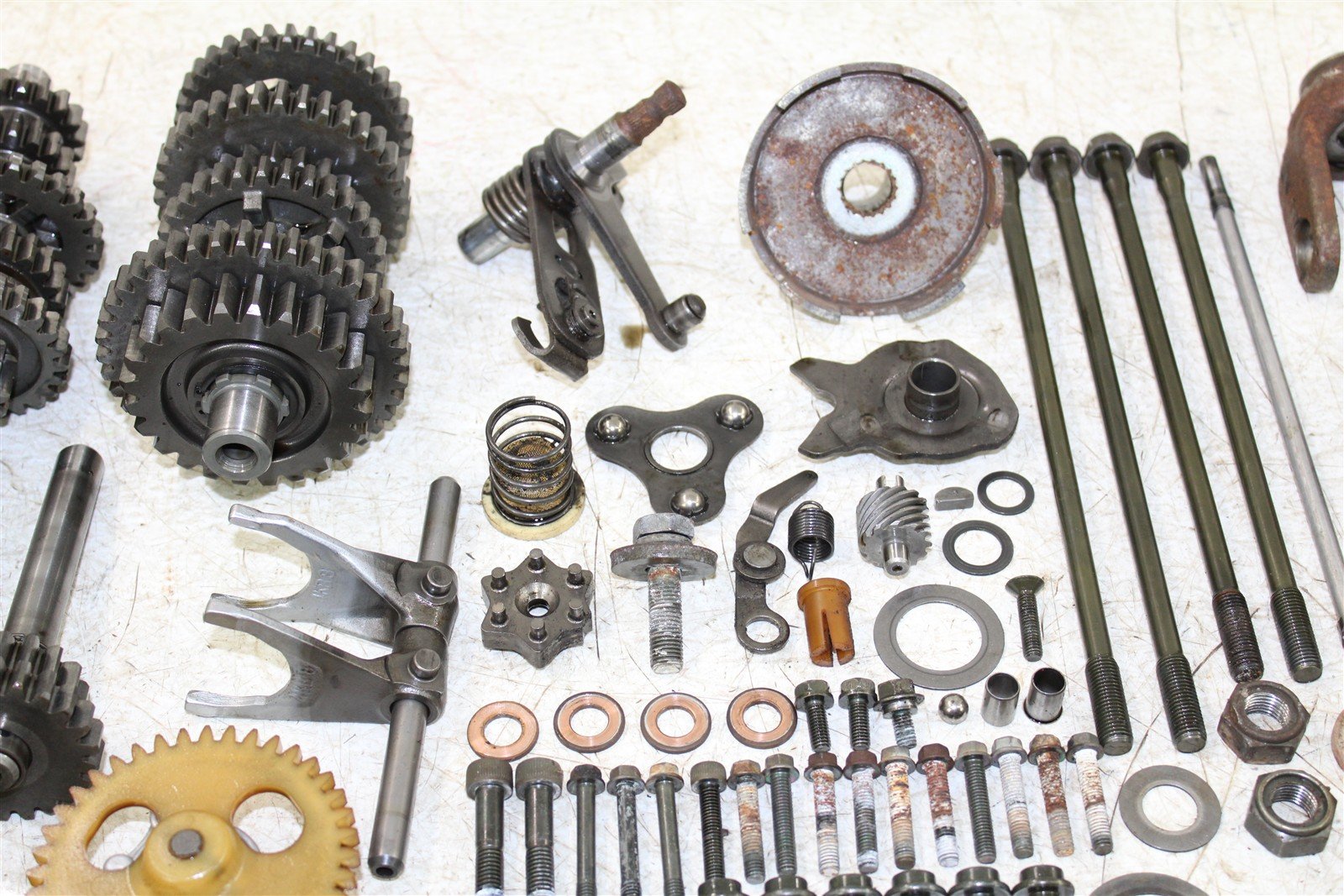 2002 Yamaha Big Bear 400 4x4 Transmission Gears Shift Shaft Forks Drum 50115