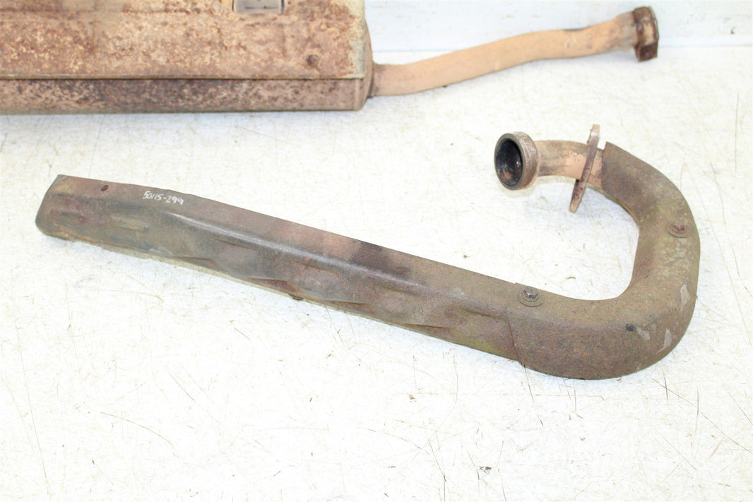 2002 Yamaha Big Bear 400 4x4 Exhaust Head Pipe Silencer Muffler 50115