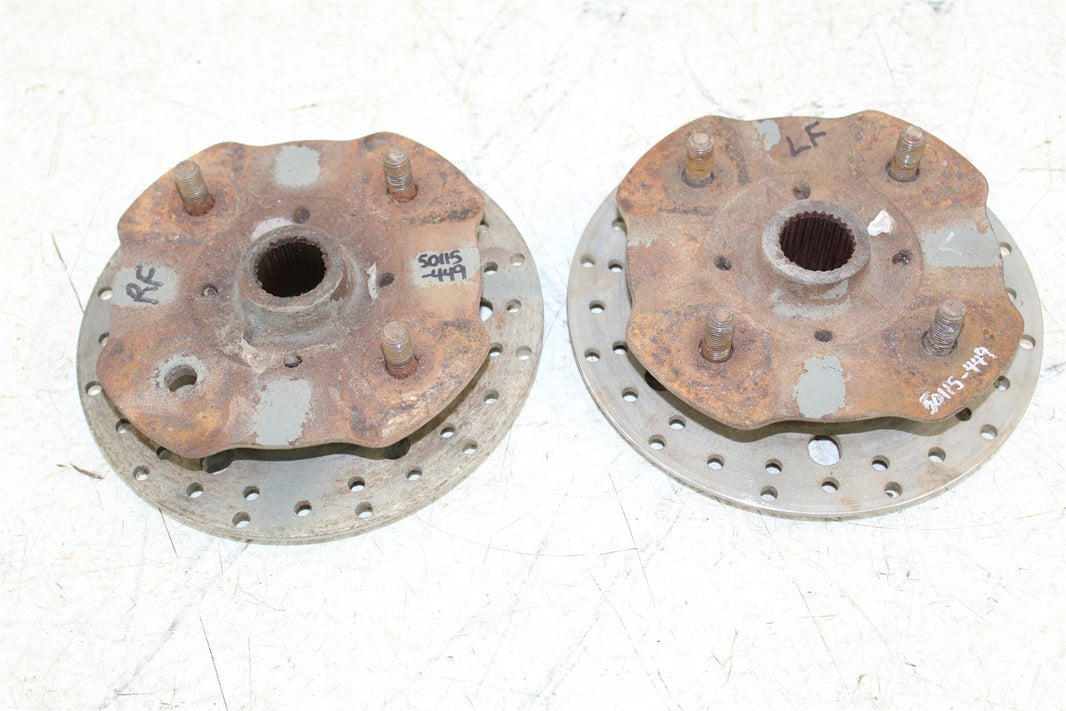 2002 Yamaha Big Bear 400 4x4 Front Hubs Brake Rotors 50115