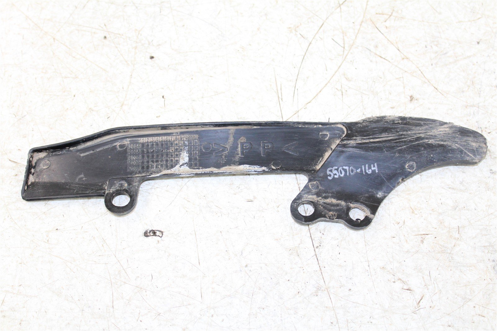 2006 Yamaha TTR 50 E Rear Lower Chain Guard Guide 55070