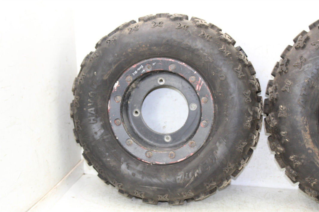 2008 Yamaha Raptor 250 Front Wheel Set Bead Lock Rims 50116