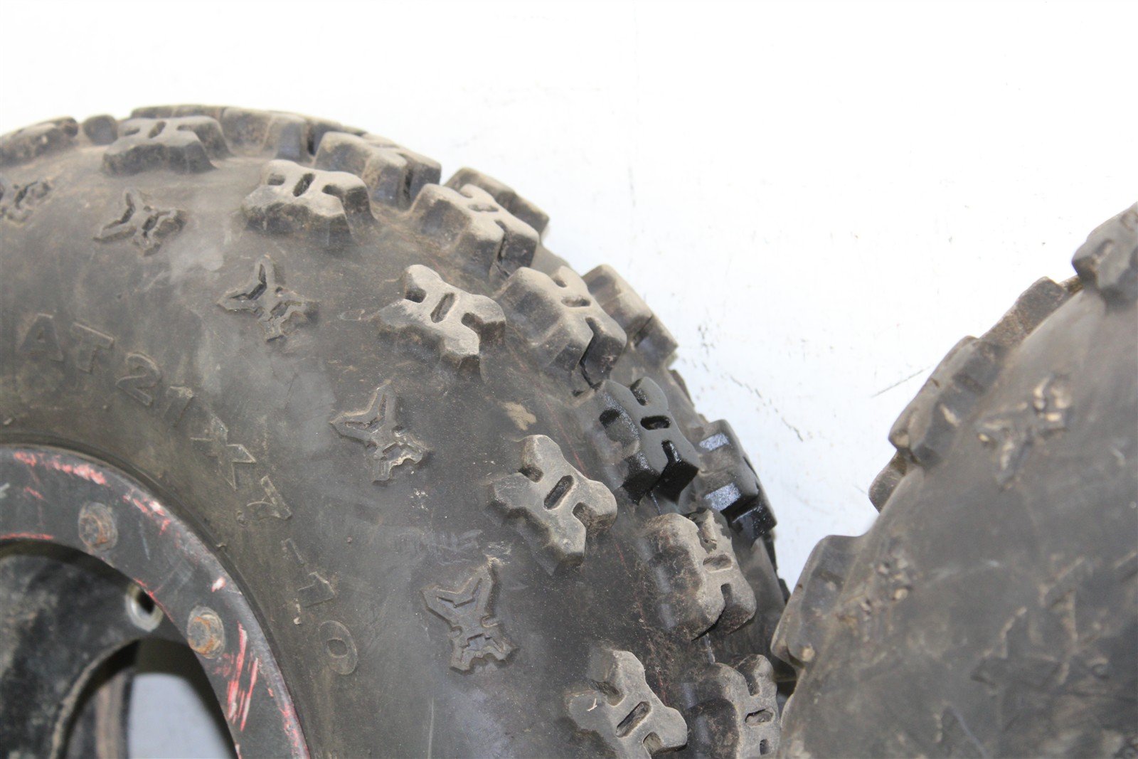 2008 Yamaha Raptor 250 Front Wheel Set Bead Lock Rims 50116
