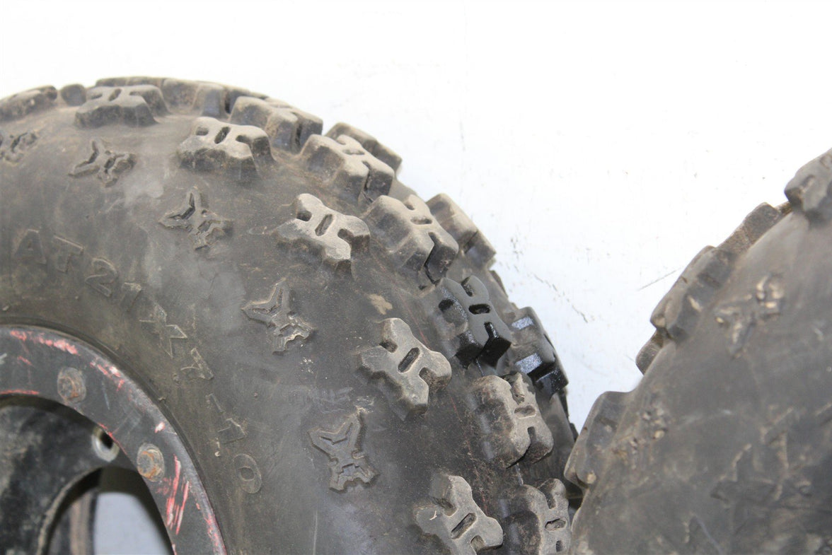 2008 Yamaha Raptor 250 Front Wheel Set Bead Lock Rims 50116