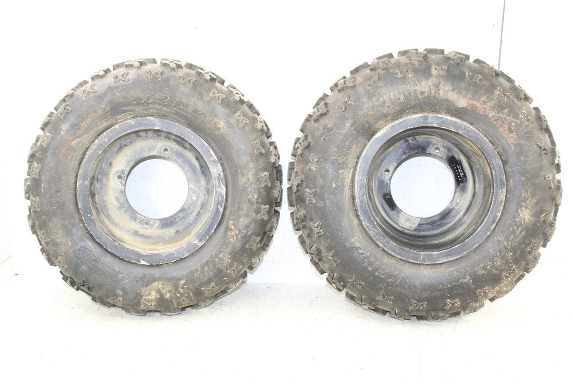 2008 Yamaha Raptor 250 Front Wheel Set Bead Lock Rims 50116