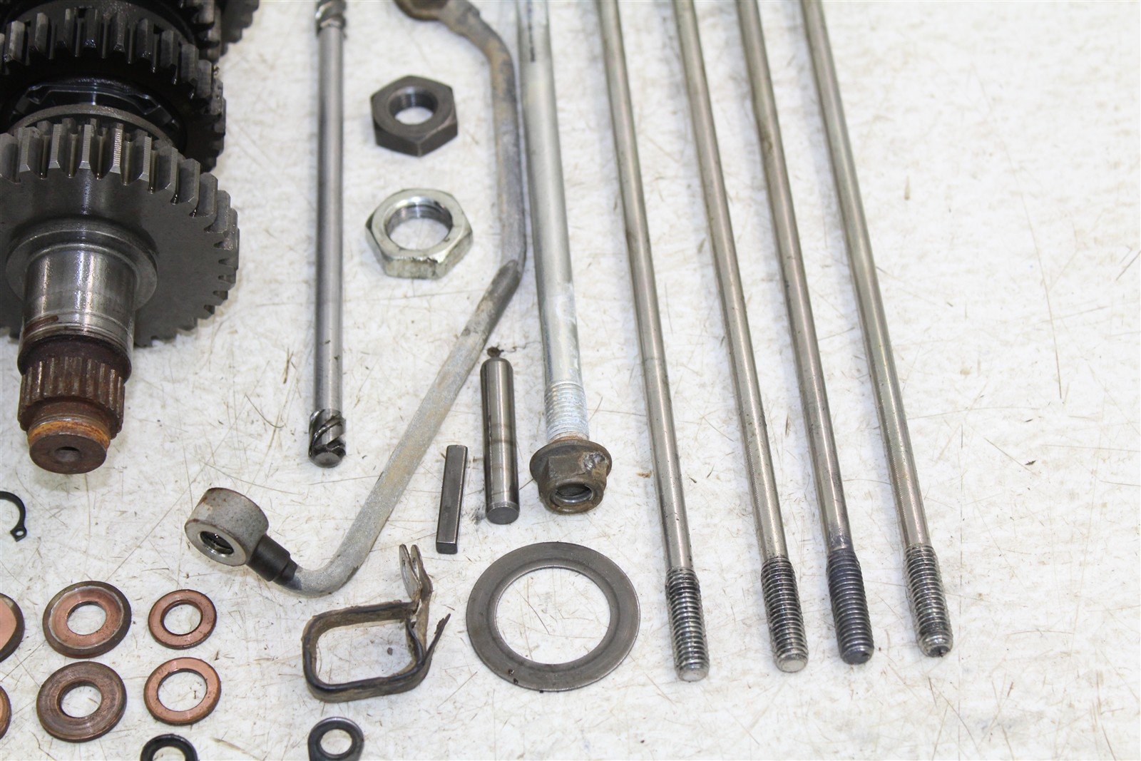 2008 Yamaha Raptor 250 Transmission Gears Shift Shaft Forks Drum 50116