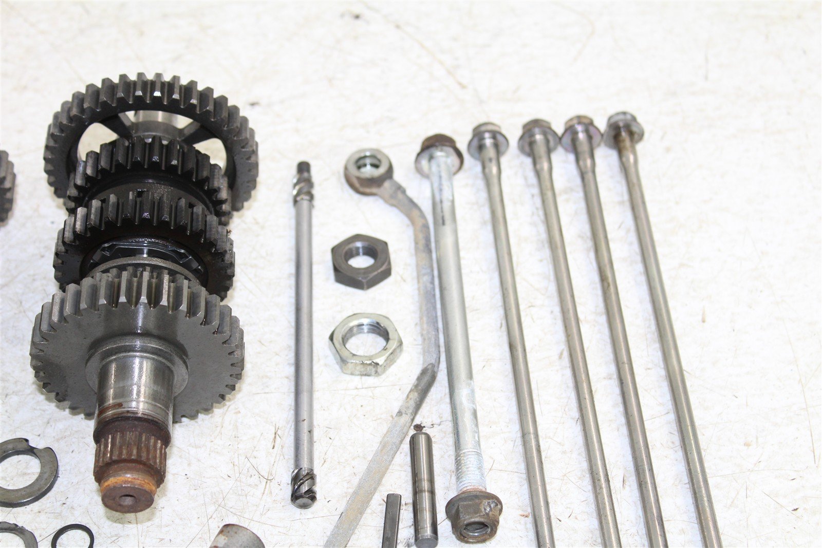 2008 Yamaha Raptor 250 Transmission Gears Shift Shaft Forks Drum 50116