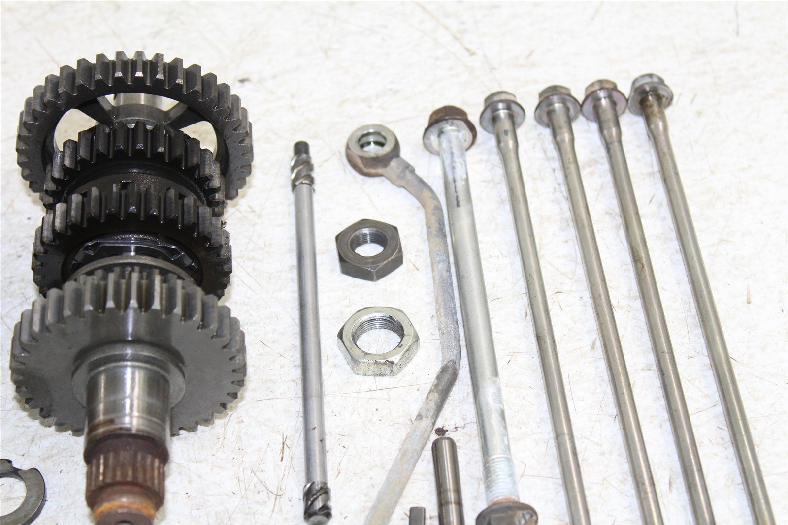 2008 Yamaha Raptor 250 Transmission Gears Shift Shaft Forks Drum 50116