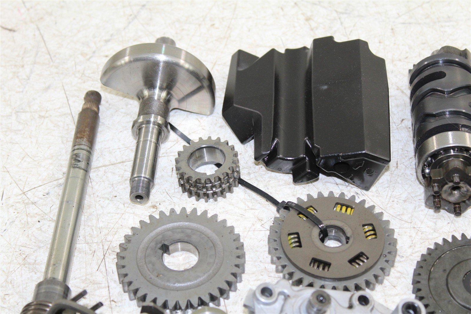 2008 Yamaha Raptor 250 Transmission Gears Shift Shaft Forks Drum 50116