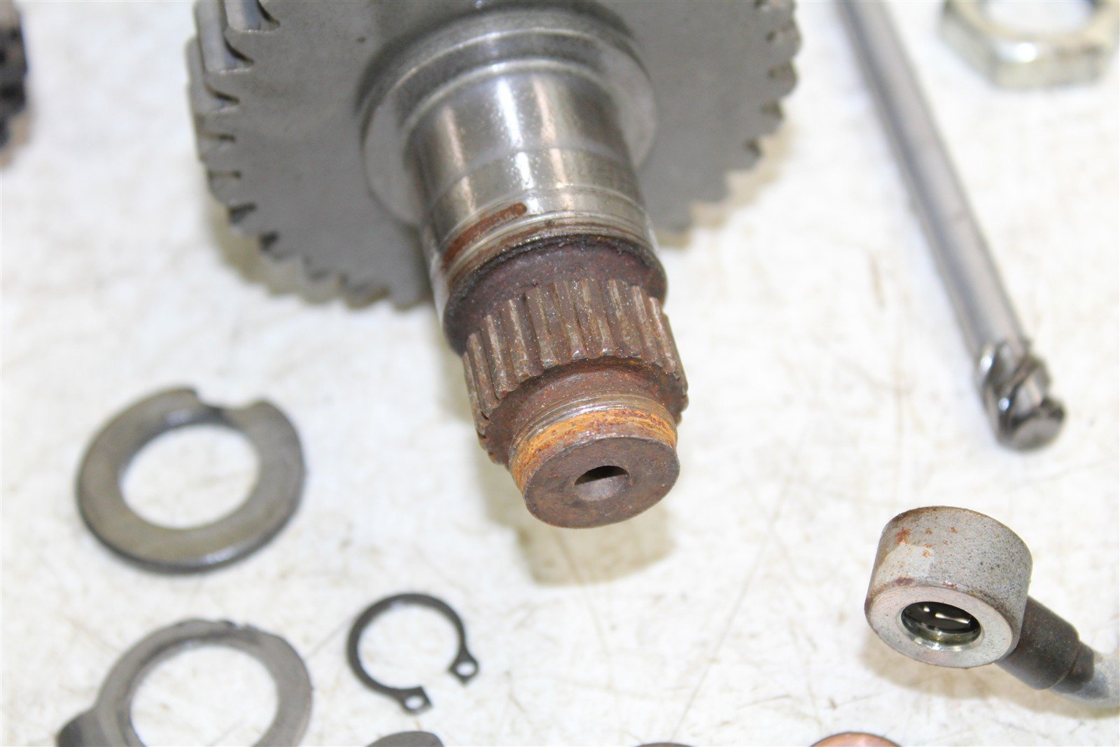 2008 Yamaha Raptor 250 Transmission Gears Shift Shaft Forks Drum 50116