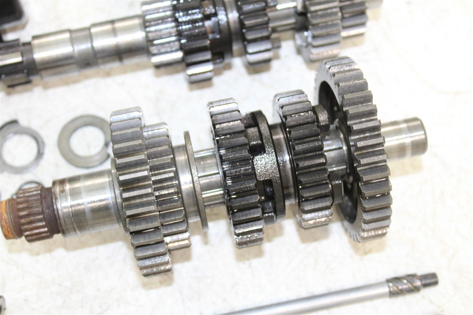 2008 Yamaha Raptor 250 Transmission Gears Shift Shaft Forks Drum 50116