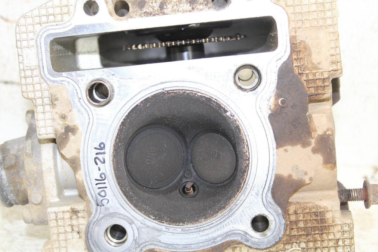 2008 Yamaha Raptor 250 Cylinder Head Valve Cover Intake Exhaust 50116